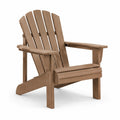 Adirondack Stuhl aus Holz Braun 90x85x75 cm