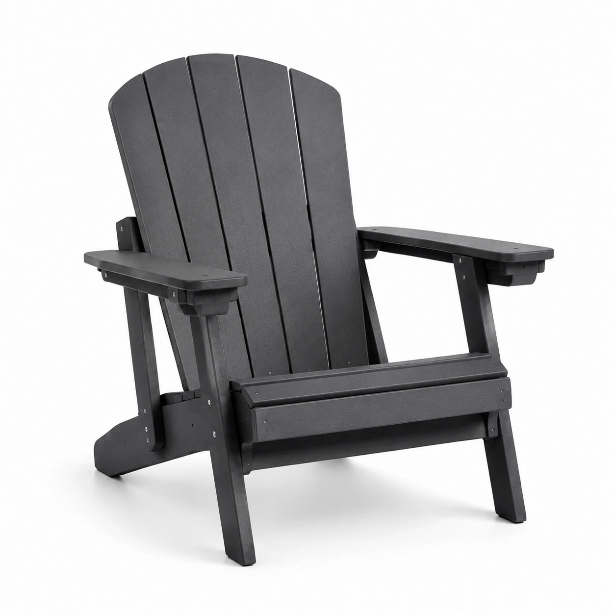 Adirondackstuhl aus HDPE Kunststoff Schwarz