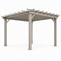 Pergola aus Aluminium Beige 300x300x240 cm
