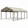 Carport aus Aluminium Beige 600x300x250 cm