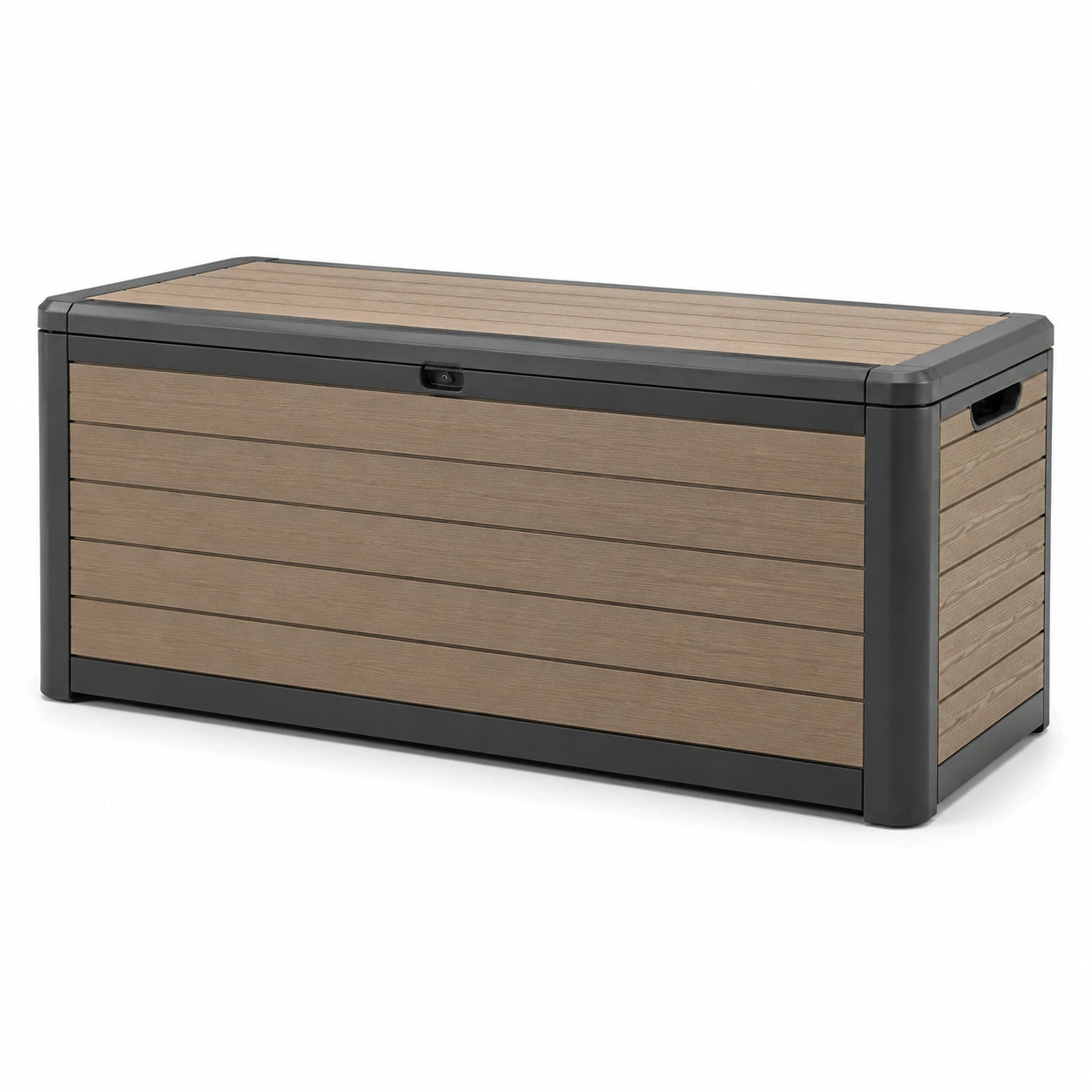 Kunststoff Aufbewahrungsbox mit Holzoptik 120x45x60 cm