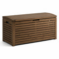 Gartenbox aus Akazienholz Braun 117cm x 45cm x 57cm