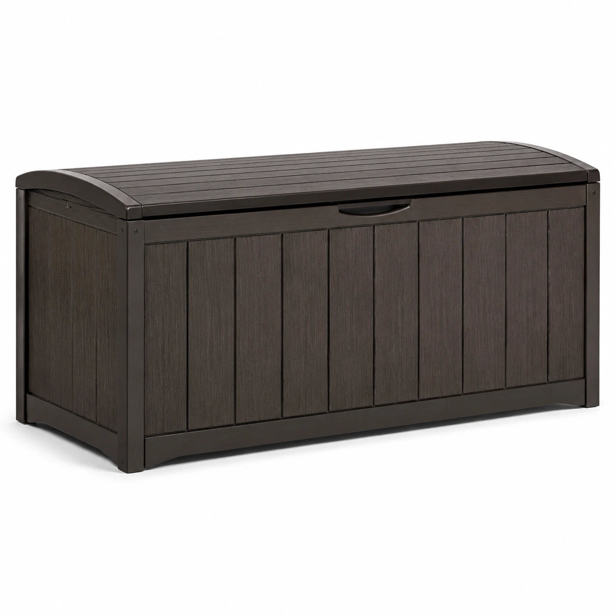 Kunststoff Gartenbox Braun Rechteckig 120x45x55 cm