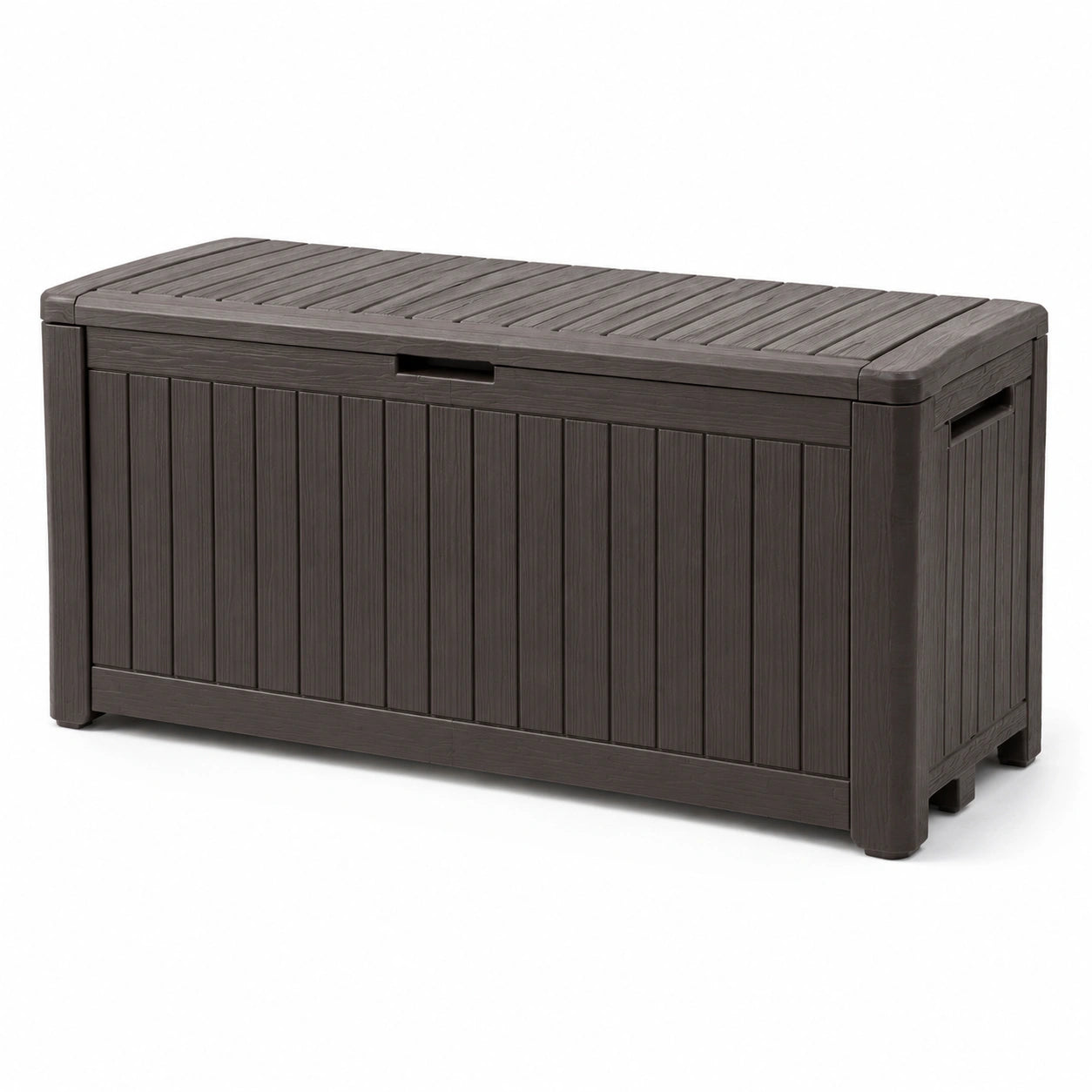 Kunststoff Gartenbox Dunkelbraun 117x45x57cm