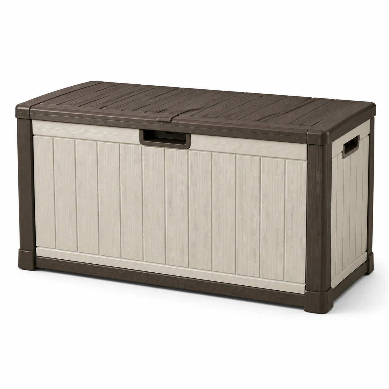 Aufbewahrungsbox Kunststoff Braun/Beige 120x45x60 cm