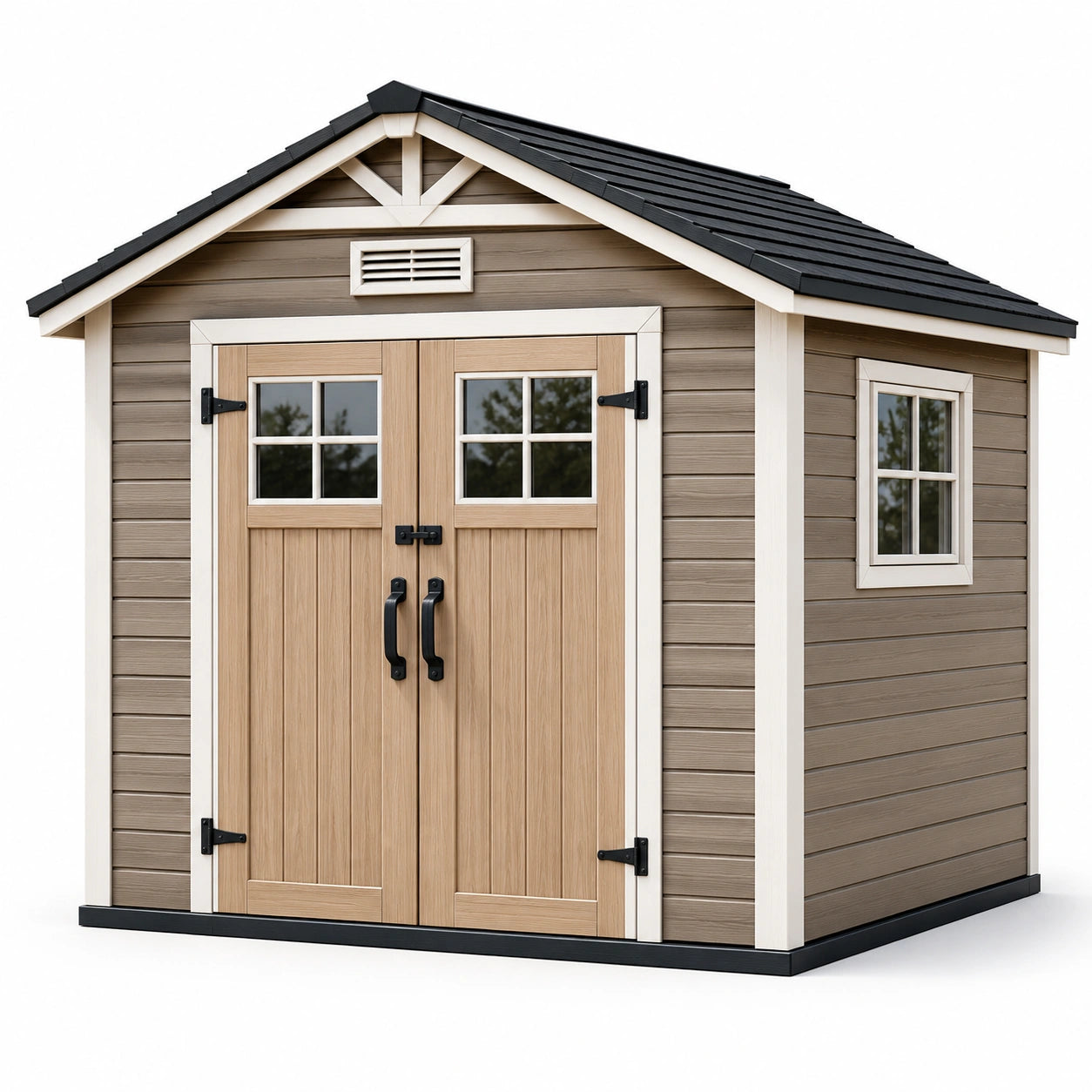 Gartenhaus Kunststoff Beige 220x230x250 cm