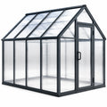 Gewächshaus aus Aluminium mit Polycarbonatplatten 190x190x195cm